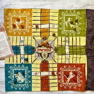 Roll-Up Fabric Pachisi Indian Board Game